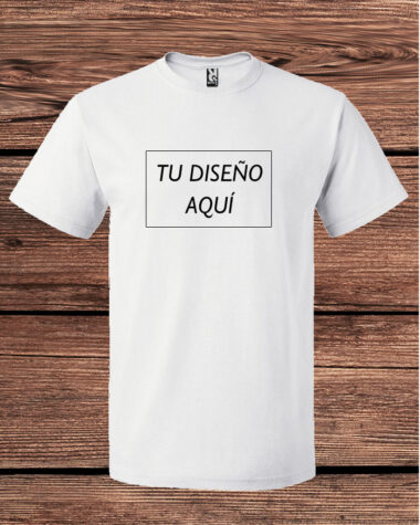 camiseta blanca poliester