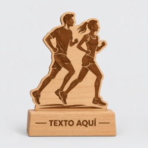 Trofeo de Madera Grabada en Láser ref.007